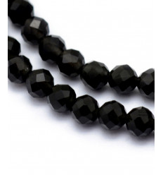 6mm - obsidienne dorée - Chapelet pierre