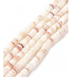 Chapelet Heishi en coquillage 5mm