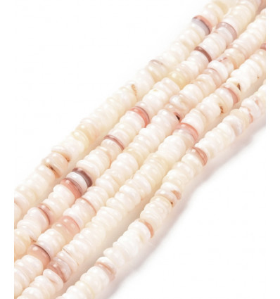 Chapelet Heishi en coquillage 5mm