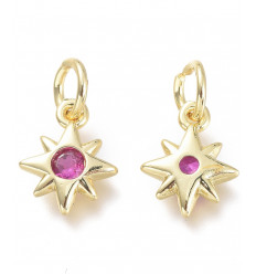 Mini pendentif étoile avec zircon