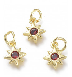 Mini pendentif étoile avec zircon