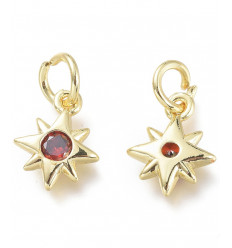 Mini pendentif étoile avec zircon