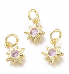 Mini pendentif étoile avec zircon blanc