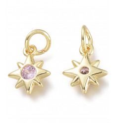 Mini pendentif étoile avec zircon blanc