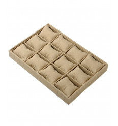 Coussin jute - présentoir bracelet