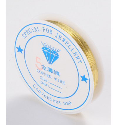 Bobine fil de cuivre - doré