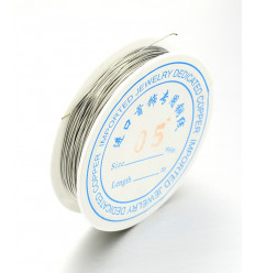 Bobine fil de cuivre - argenté