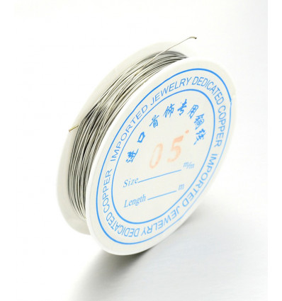 Bobine fil de cuivre - argenté