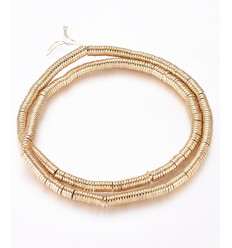 4mm - intercalaires en chapelet heishi - hématite synthétique