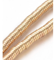 4mm - intercalaires en chapelet heishi - hématite synthétique