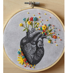 Kit broderie Follow your heart - The comptoir