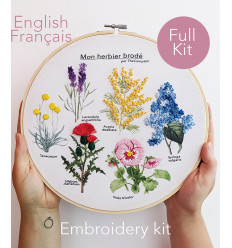 Kit broderie Herbier - The comptoir