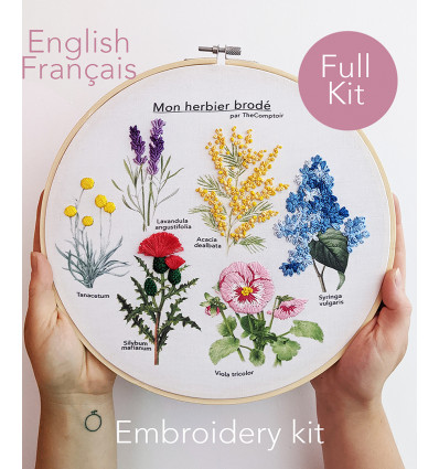 Kit broderie Herbier - The comptoir