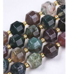 10x9mm - agate indienne - Chapelet pierre