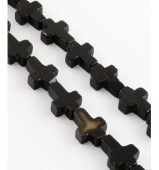 Perle croix en pierre