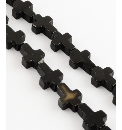 Perle croix en pierre