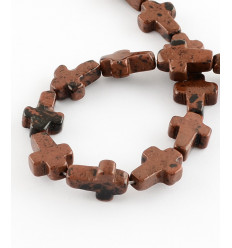 Perle croix en pierre