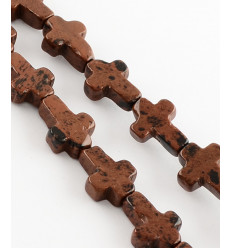 Perle croix en pierre