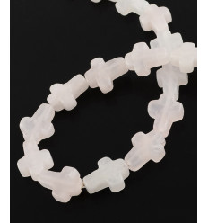 Perle croix en pierre