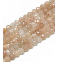 3mm - sunstone - Chapelet pierre