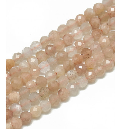 3mm - sunstone - Chapelet pierre