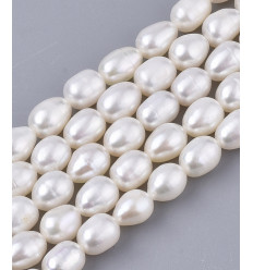 8x7mm - perles de culture naturelles - Chapelet