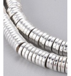 4mm - intercalaires en chapelet heishi - hématite synthétique