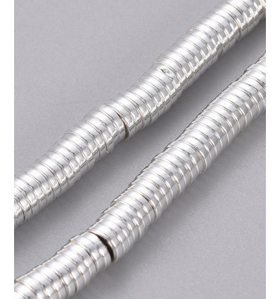 4mm - intercalaires en chapelet heishi - hématite synthétique