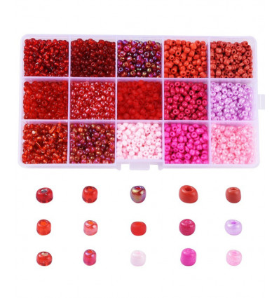 Kit perles de rocaille 4mm
