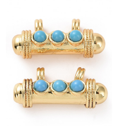 Pendentif Indien à 3 cabochons