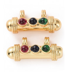 Pendentif Indien à 3 cabochons