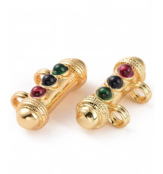 Pendentif Indien à 3 cabochons