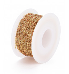 10m - Bobine chaine fine inoxydable