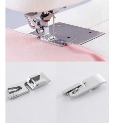 pied à ourlet pour machine à coudre, fixation clic