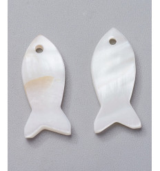 Pendentif poisson en nacre