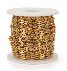 Chaine grain de café acier inoxydable (10cm)