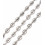 Chaine grain de café acier inoxydable (10cm)