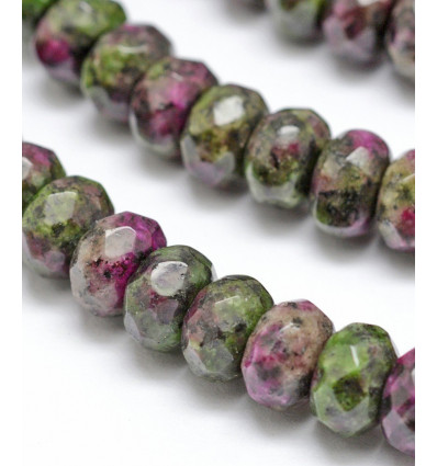 5x8mm - rubis zoisite - Chapelet pierre
