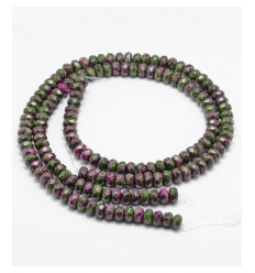 5x8mm - rubis zoisite - Chapelet pierre