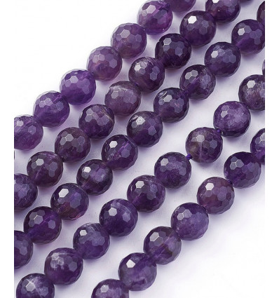 4mm - améthyste - Chapelet pierre