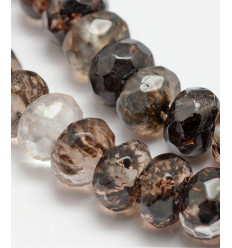 8x5mm - agate teintée - Chapelet pierre