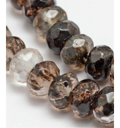 8x5mm - agate teintée - Chapelet pierre