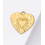 pendentif coeur gravé en acier inoxydable (1pc)