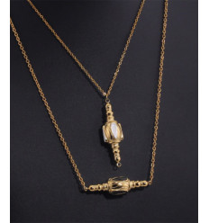 Connecteur indien avec émaillage vert