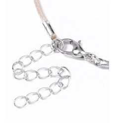 Collier coton ciré 44cm