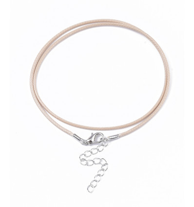Collier coton ciré 44cm
