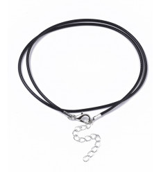 Collier coton ciré 44cm