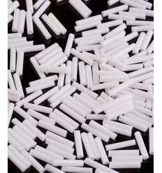 Perles tubes à broder 12mm