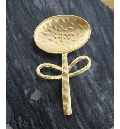 Broche en laiton brossé