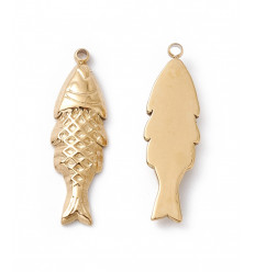 Pendentif poissonen acier inoxydable